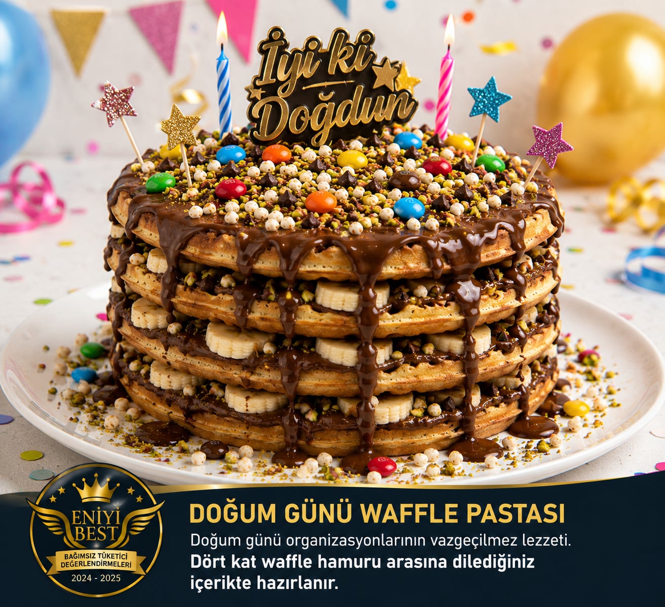 Birthday (Doğum Günü) Waffle